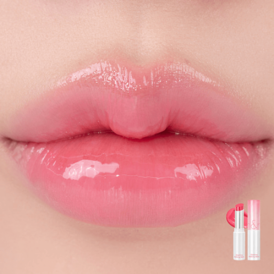 Тающий оттеночный бальзам для губ №.02 Rom&Nd Glasting Melting Balm – Lovey Pink
