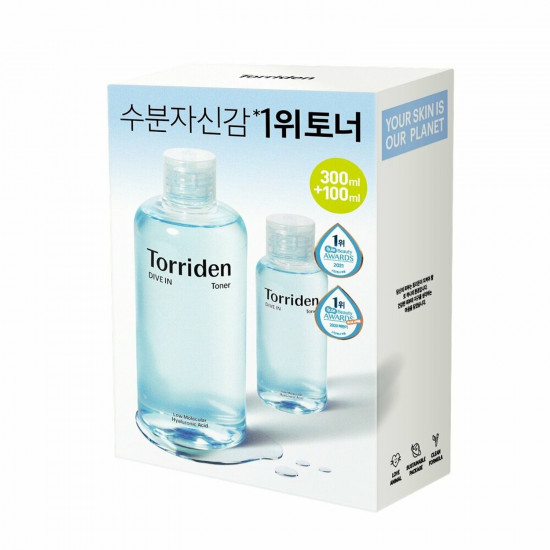 Увлажняющий низкомолекулярный гиалуроновый тонер Torriden Dive In Low Molecular Hyaluronic Acid Toner Special Set